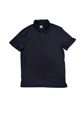 32 Degrees Cool Men's Heathered Navy Blue Short Sleeve Golf Polo size M